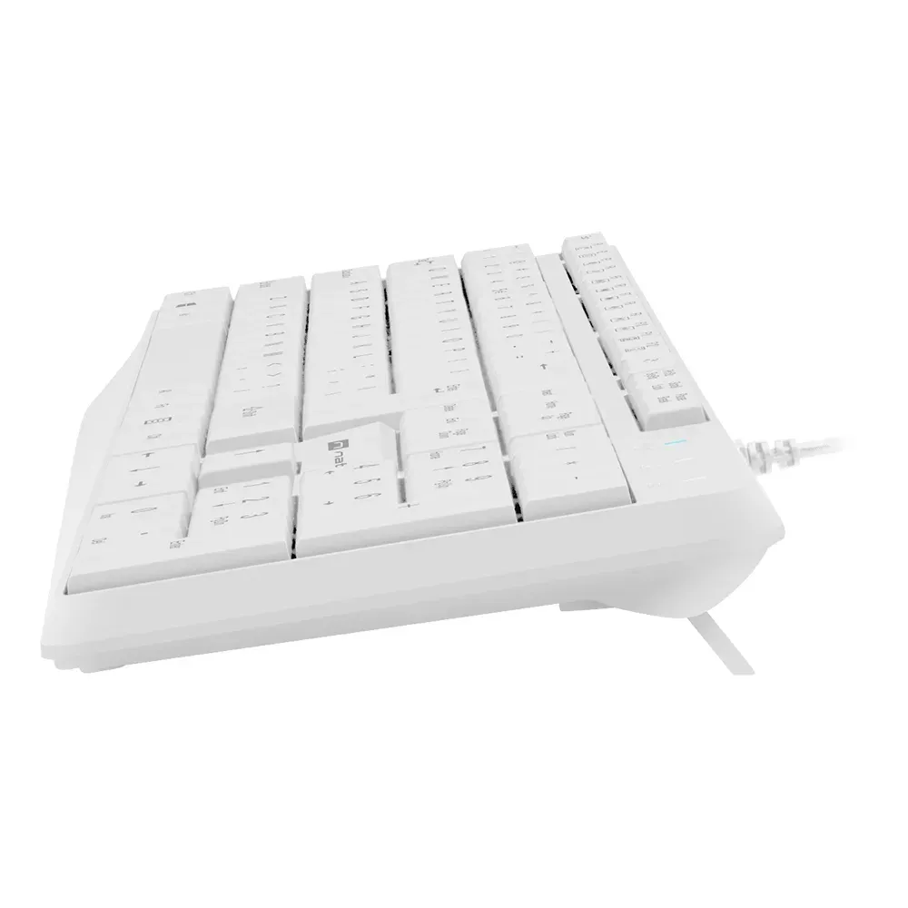 Slim White Keyboard Natec Nautilus